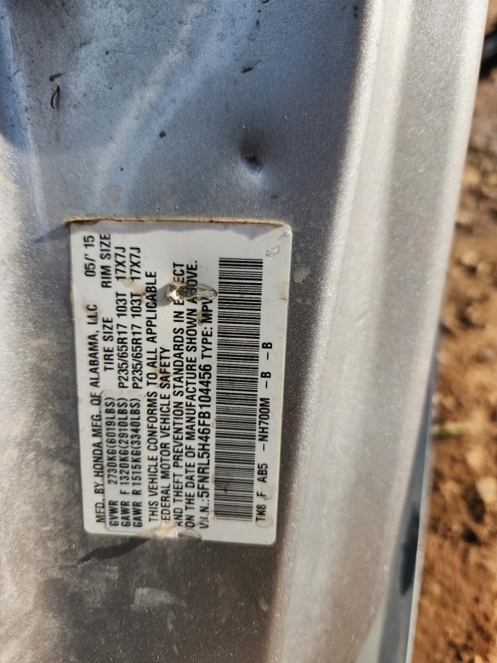 Lot #3283975820 2015 HONDA ODYSSEY EX