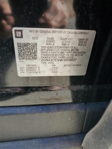 2019 CHEVROLET EQUINOX LT #3281542388