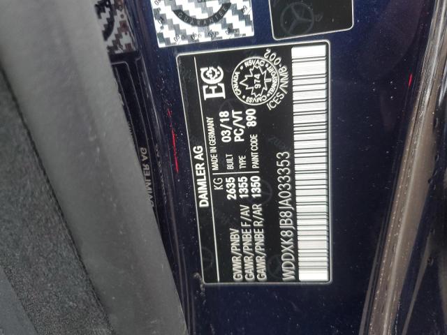 2018 MERCEDES-BENZ S 63 AMG 4 WDDXK8JB8JA033353