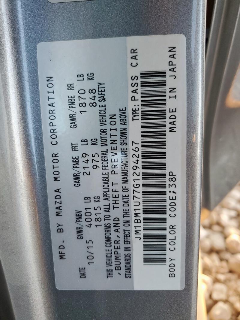 2016 MAZDA 3 - JM1BM1U77G1294267