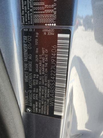 2002 BMW 330 CI #3308427324