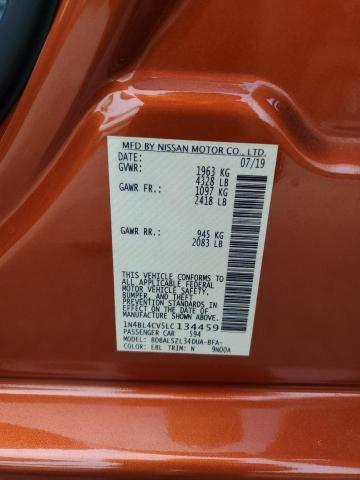 2020 NISSAN ALTIMA SR #3296250478