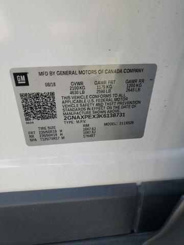 2019 CHEVROLET EQUINOX PR - 2GNAXPEX3K6138731