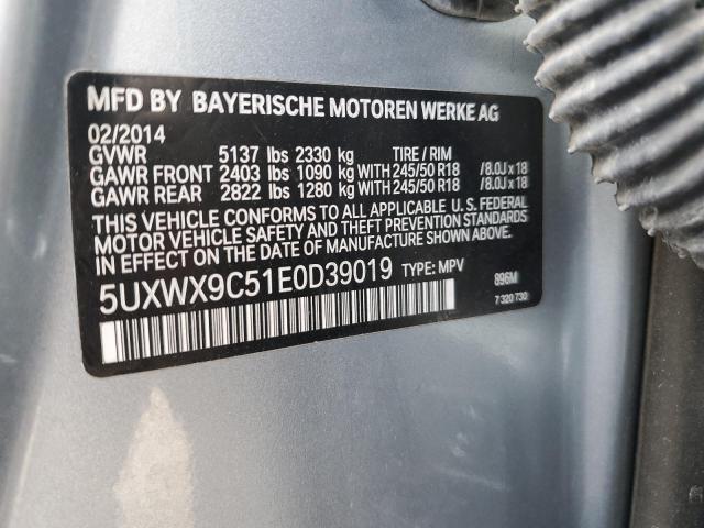 2014 BMW X3 XDRIVE2 - 5UXWX9C51E0D39019