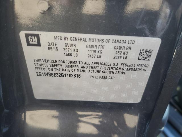 2016 CHEVROLET IMPALA LIMITED LT 2G1WB5E32G1102816