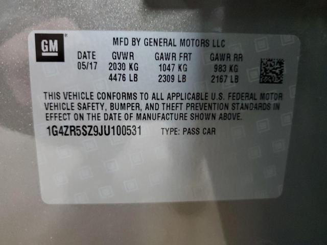 2018 BUICK LACROSSE PREMIUM 1G4ZR5SZ9JU100531