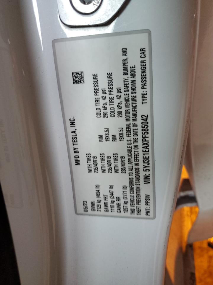 Lot #3315866196 2023 TESLA MODEL 3