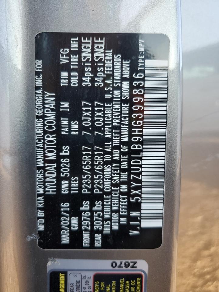 Lot #3318910921 2017 HYUNDAI SANTA FE SPORT