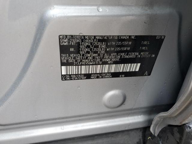 2016 TOYOTA RAV4 SE 2T3JFREV5GW461518