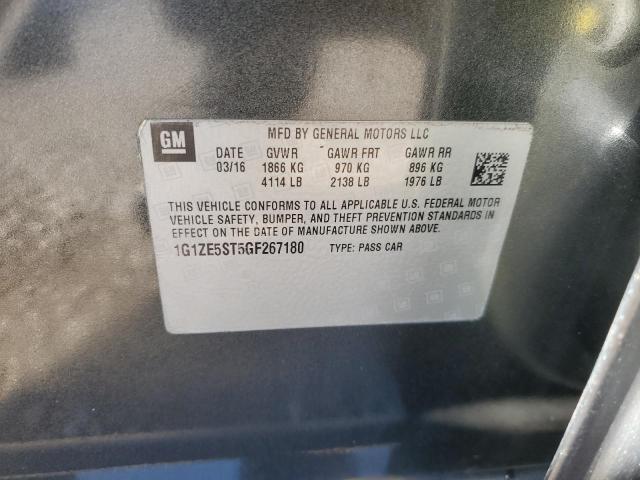 2016 CHEVROLET MALIBU LT 1G1ZE5ST5GF267180