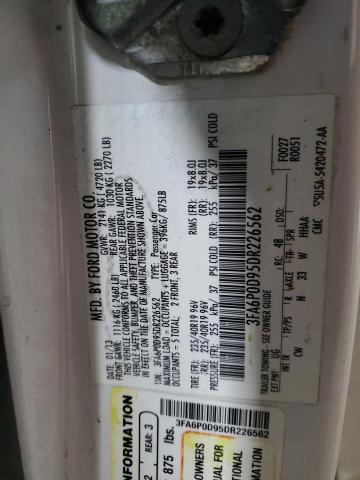 2013 FORD FUSION TIT - 3FA6P0D95DR226562