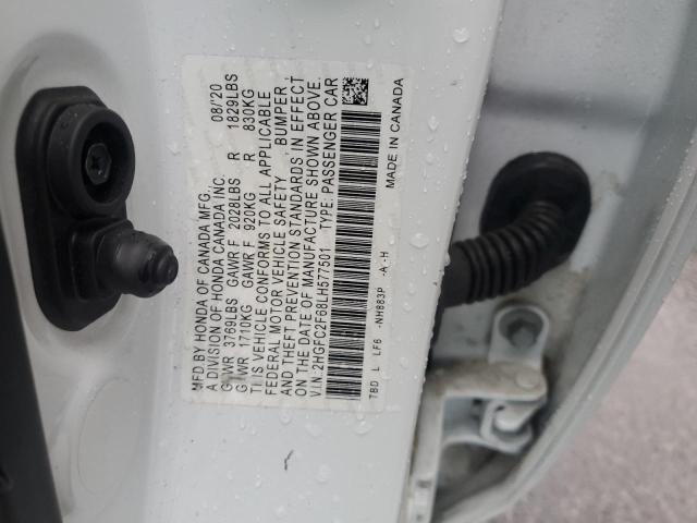 2020 HONDA CIVIC LX #3316715556