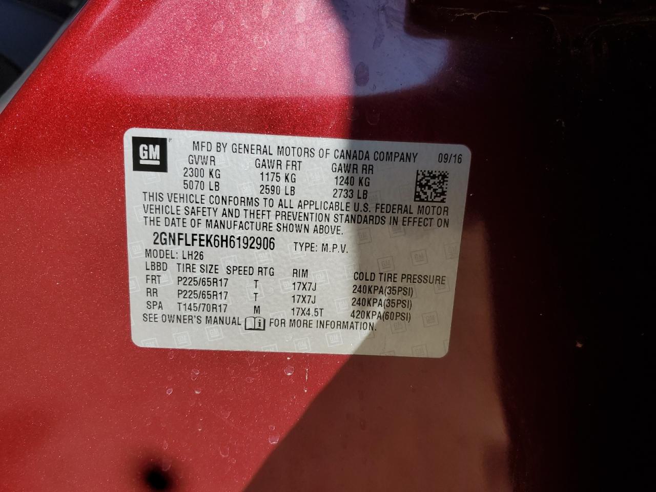 CHEVROLET EQUINOX LT