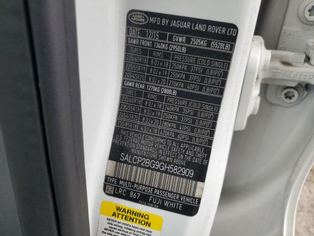 2016 LAND DISCOVERY SPORT SE #3296363118