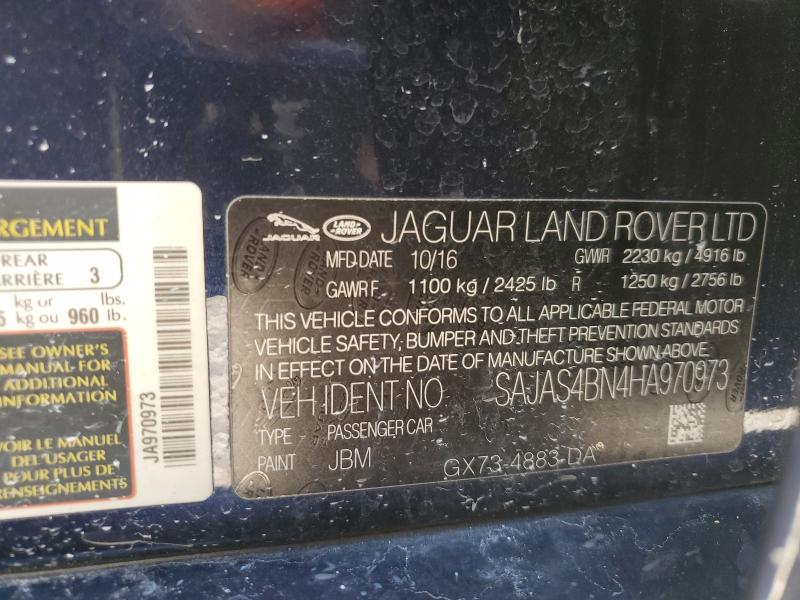 2017 JAGUAR XE - SAJAS4BN4HA970973