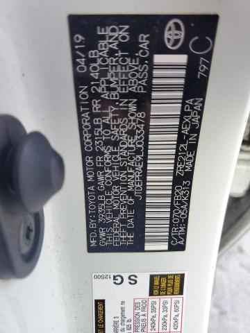 2020 TOYOTA COROLLA LE - JTDEPRAE9LJ033478