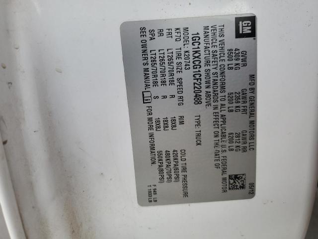 2012 CHEVROLET SILVERADO #3303611937