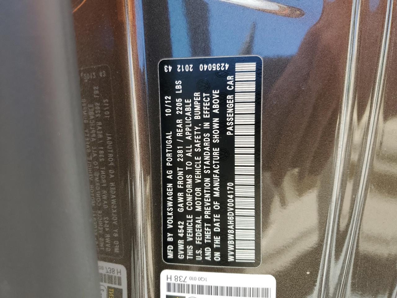 VOLKSWAGEN EOS KOMFORT