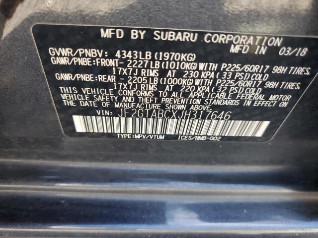 2018 SUBARU CROSSTREK JF2GTABCXJH317646