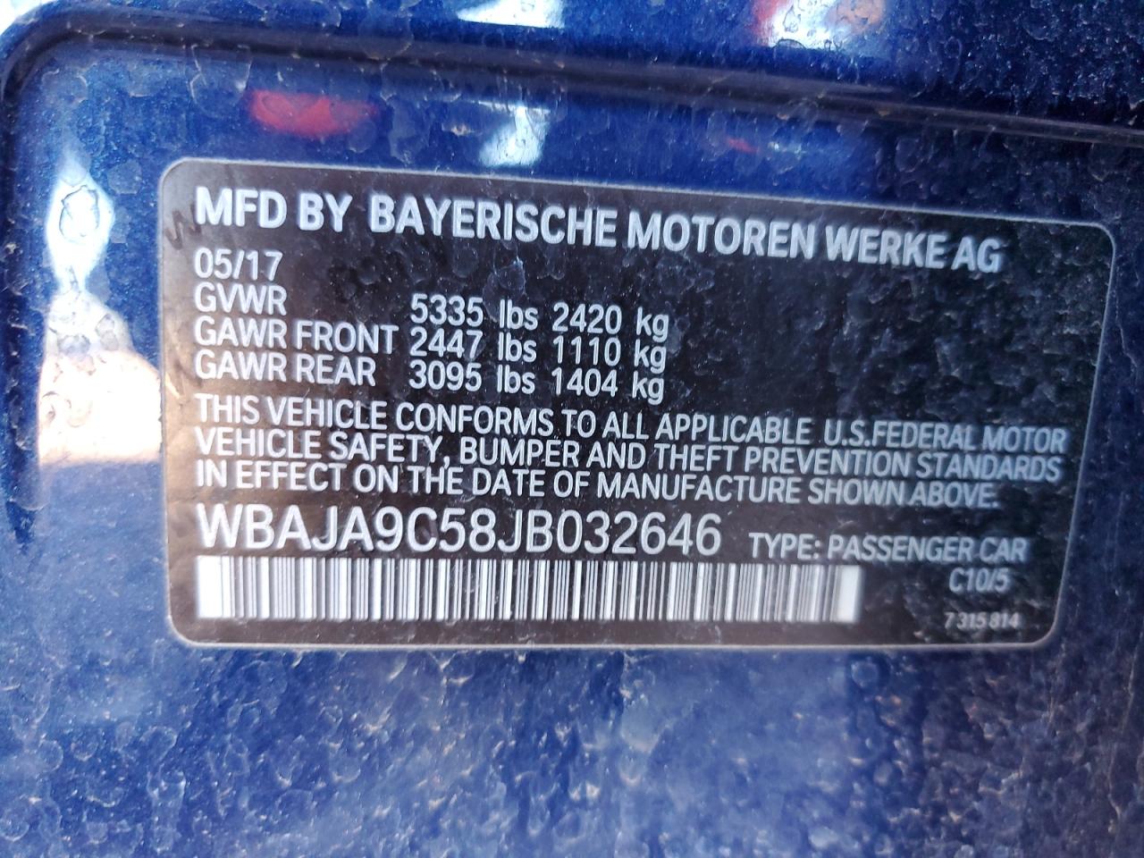 BMW 5 SERIES 530E