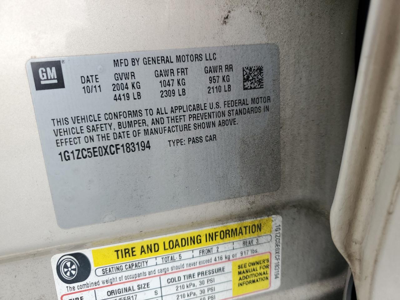 CHEVROLET MALIBU 1LT