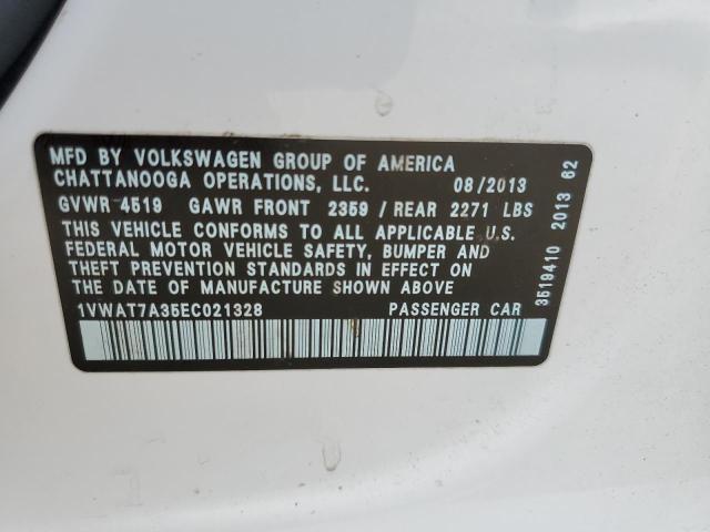 2014 VOLKSWAGEN PASSAT S #3305582107