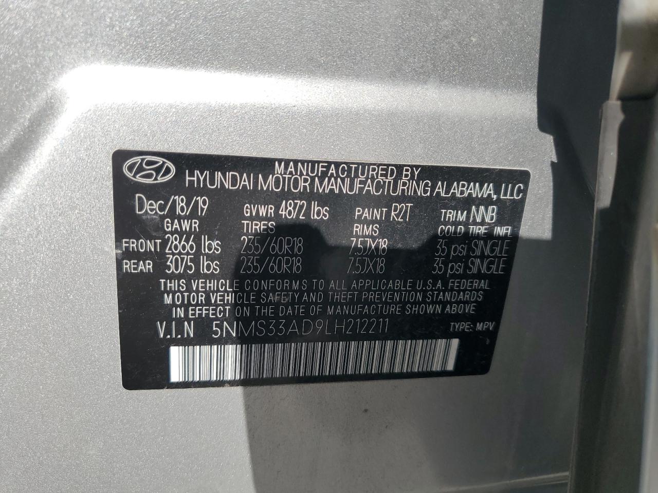 HYUNDAI SANTA FE SEL