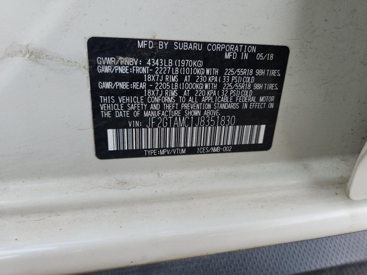 SUBARU CROSSTREK LIMITED