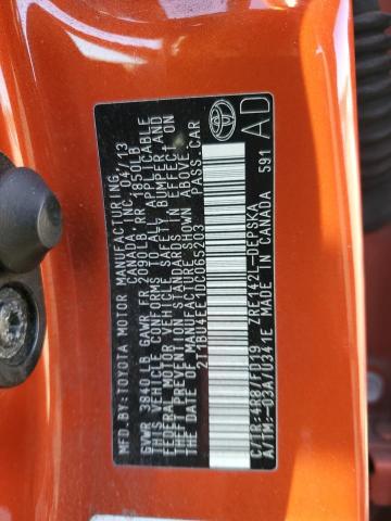 2013 TOYOTA COROLLA BA - 2T1BU4EE1DC065203