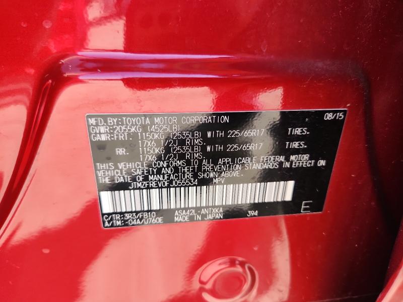 2015 TOYOTA RAV4 LE - JTMZFREV0FJ055534