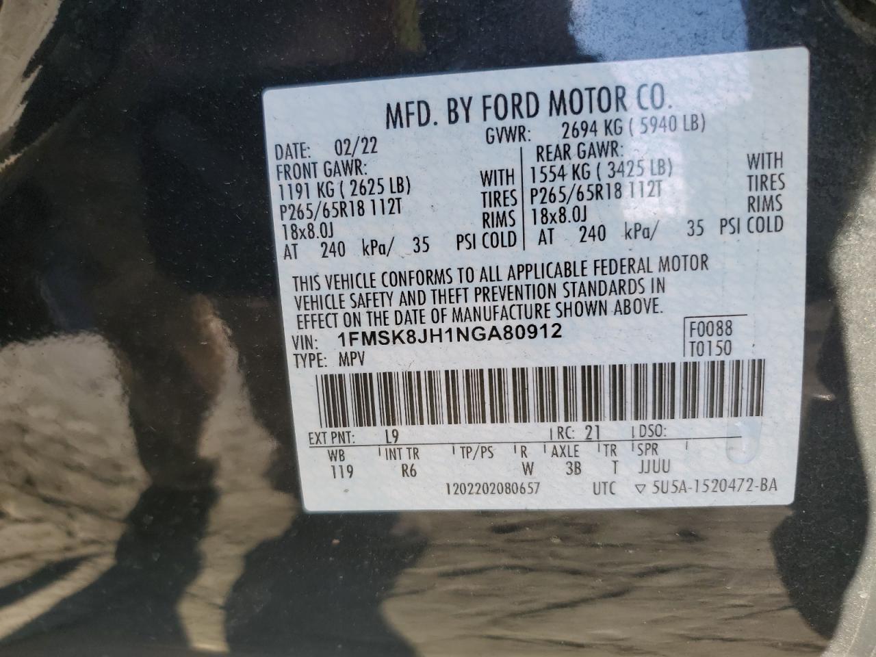 FORD EXPLORER TIMBERLINE