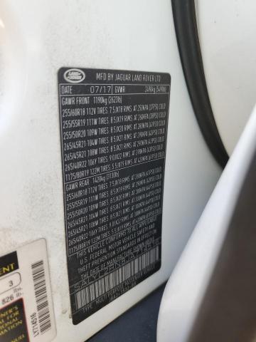 2018 LAND ROVER RANGE ROVE #3259480154