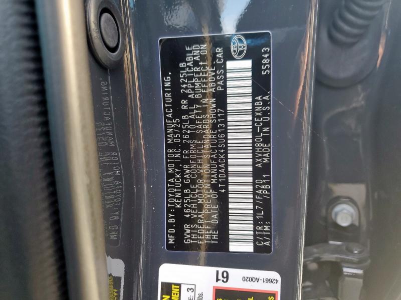 2025 TOYOTA CAMRY XSE - 4T1DAACK4SU613117