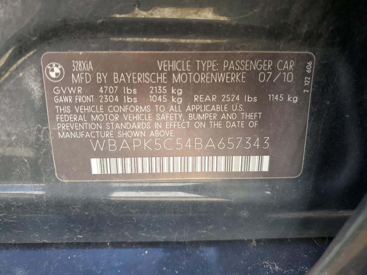 BMW 3 SERIES XI SULEV