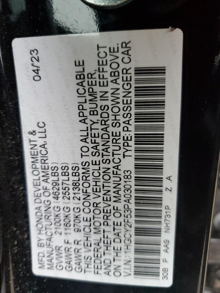 HONDA ACCORD HYBRID SPORT