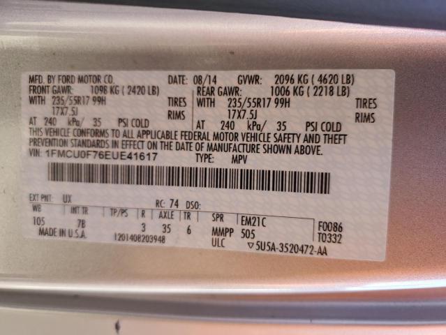 2014 FORD ESCAPE S #3279637923