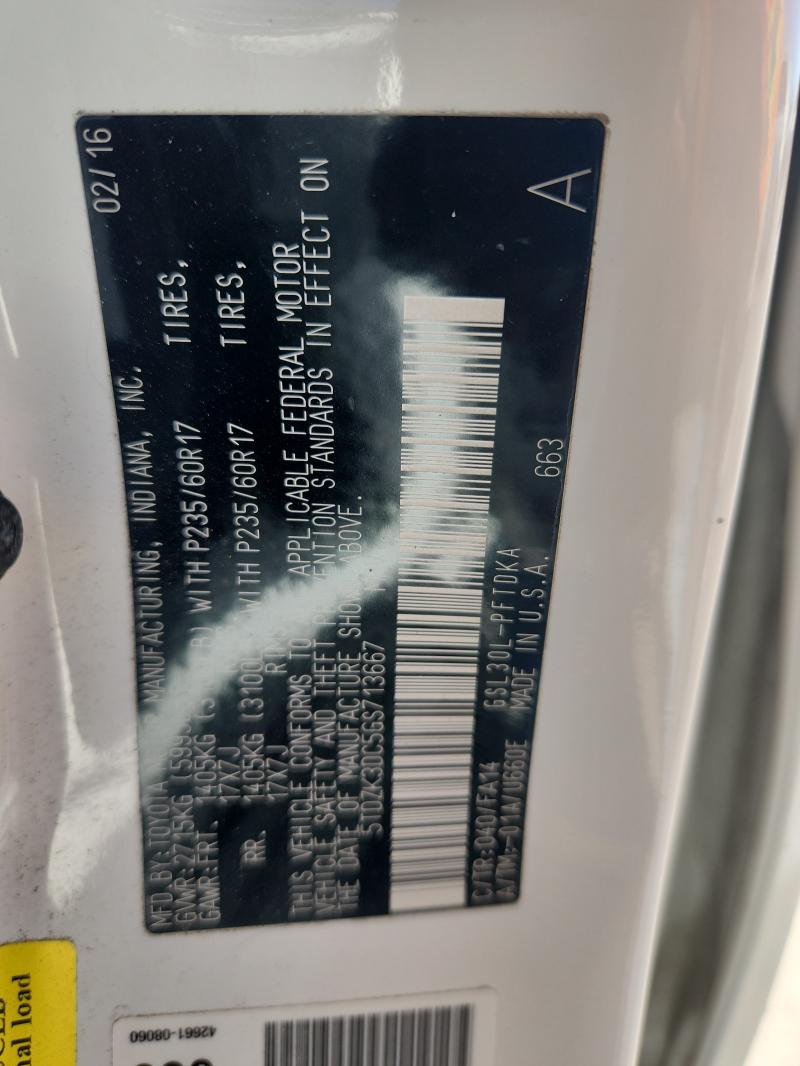 2016 TOYOTA SIENNA - 5TDZK3DC5GS713667