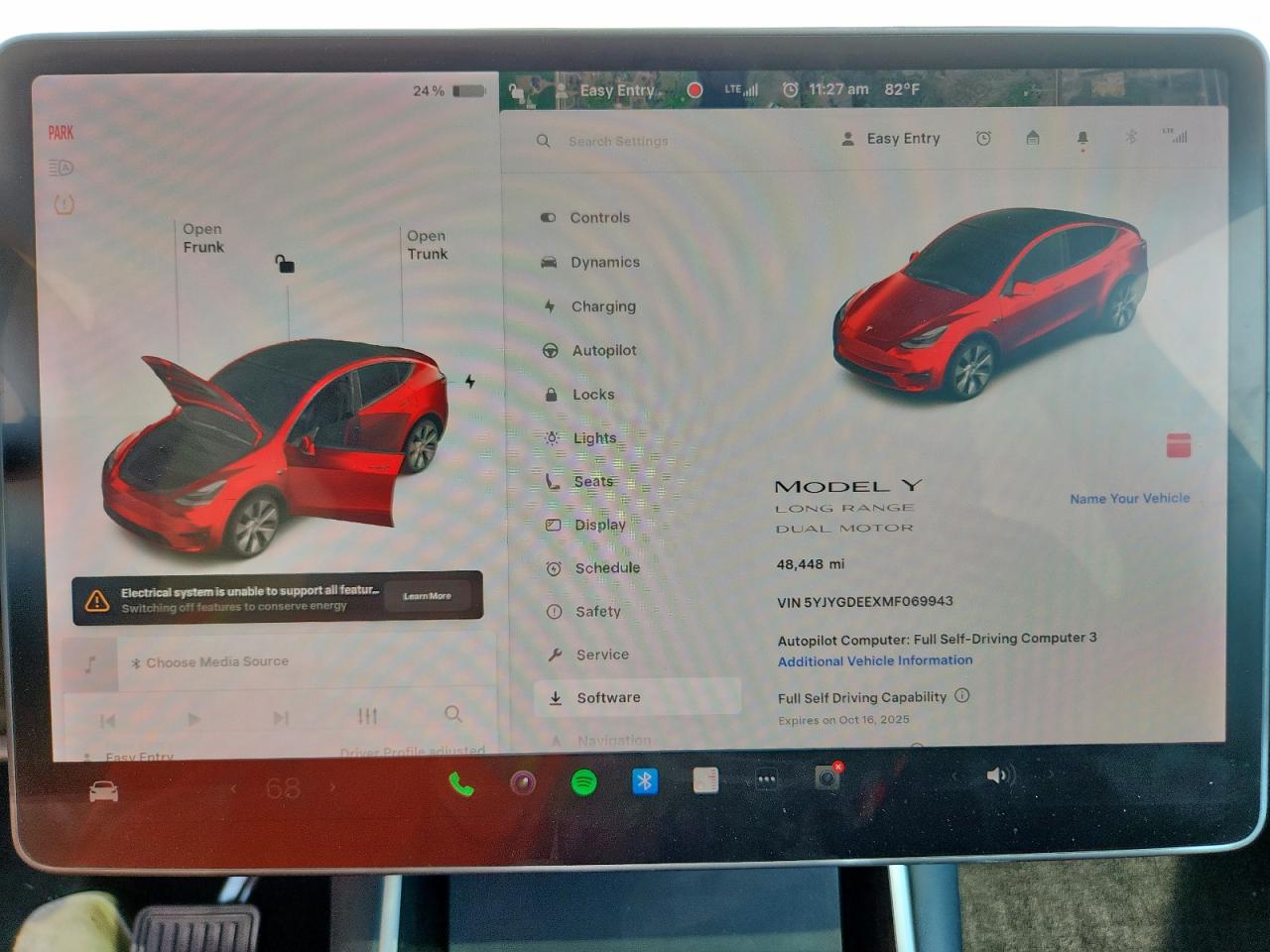 Lot #3305610724 2021 TESLA MODEL Y