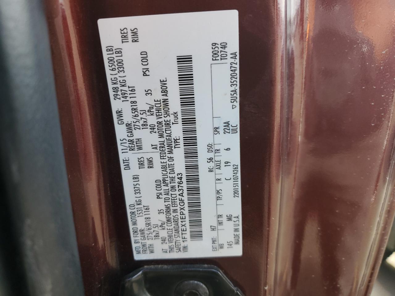 FORD F-150 SUPER CAB