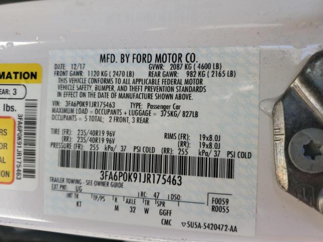 2018 FORD FUSION TIT #3287494025