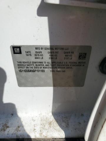 2016 CHEVROLET MALIBU LIM - 1G11C5SA5GF151169