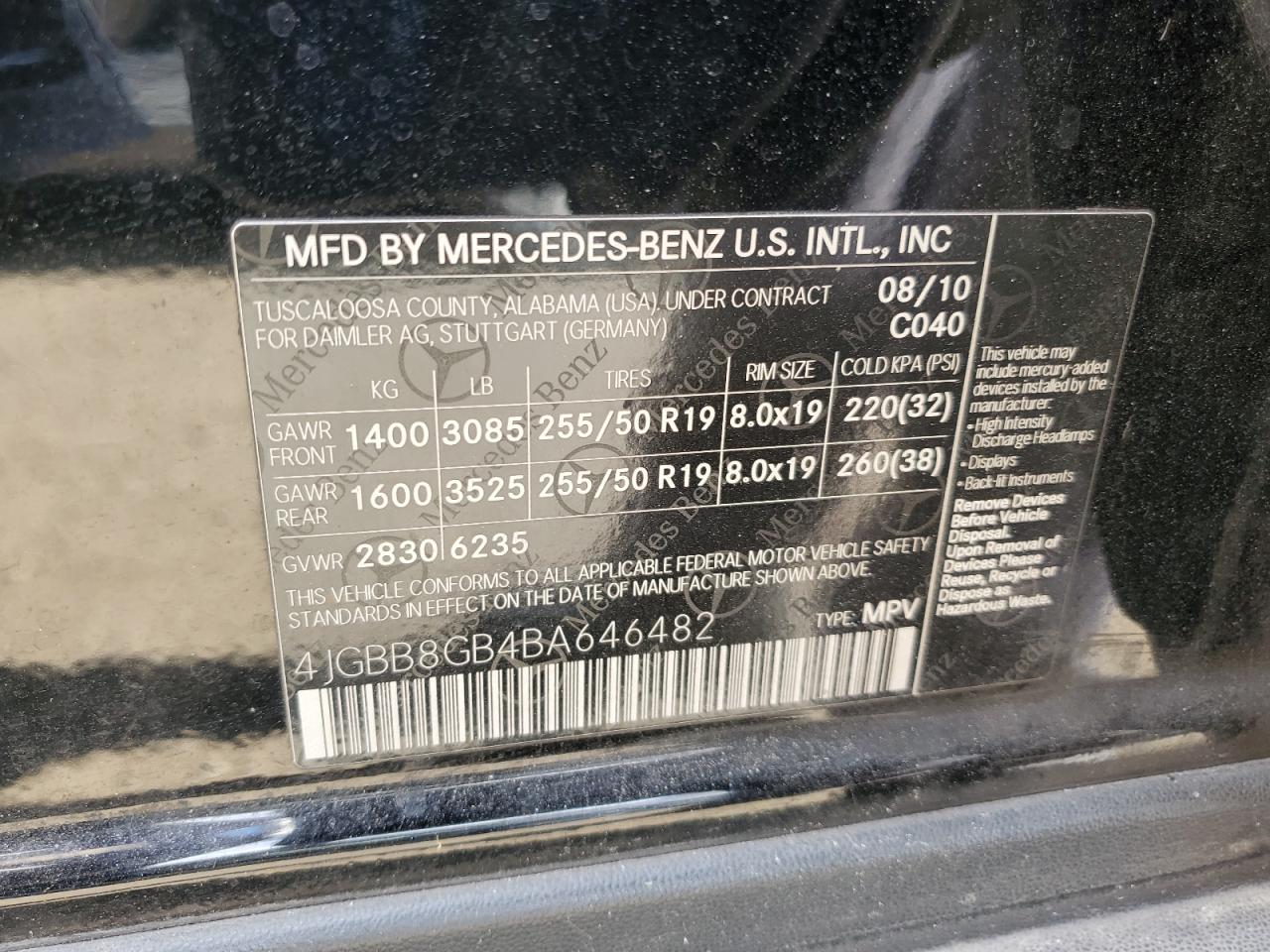 MERCEDES-BENZ M-CLASS 350 4MATIC