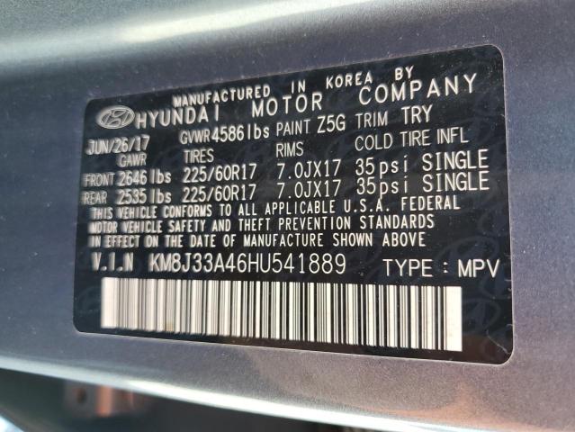 2017 HYUNDAI TUCSON LIM KM8J33A46HU541889