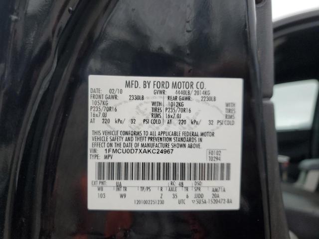 2010 FORD ESCAPE XLT - 1FMCU0D7XAKC24967