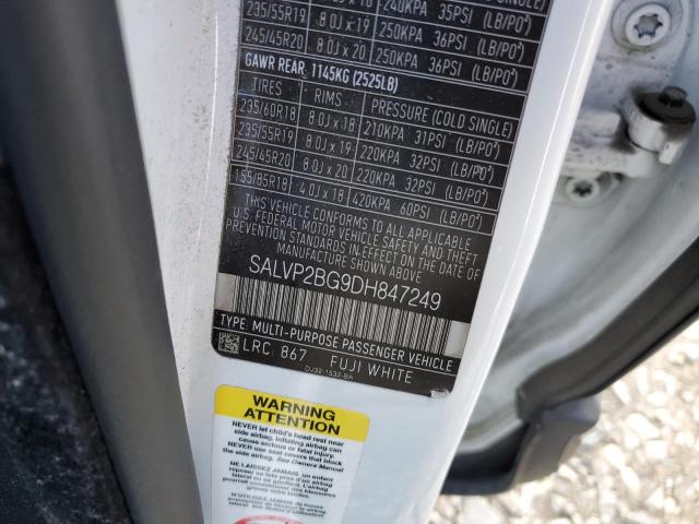 2013 LAND ROVER RANGE ROVE - SALVP2BG9DH847249