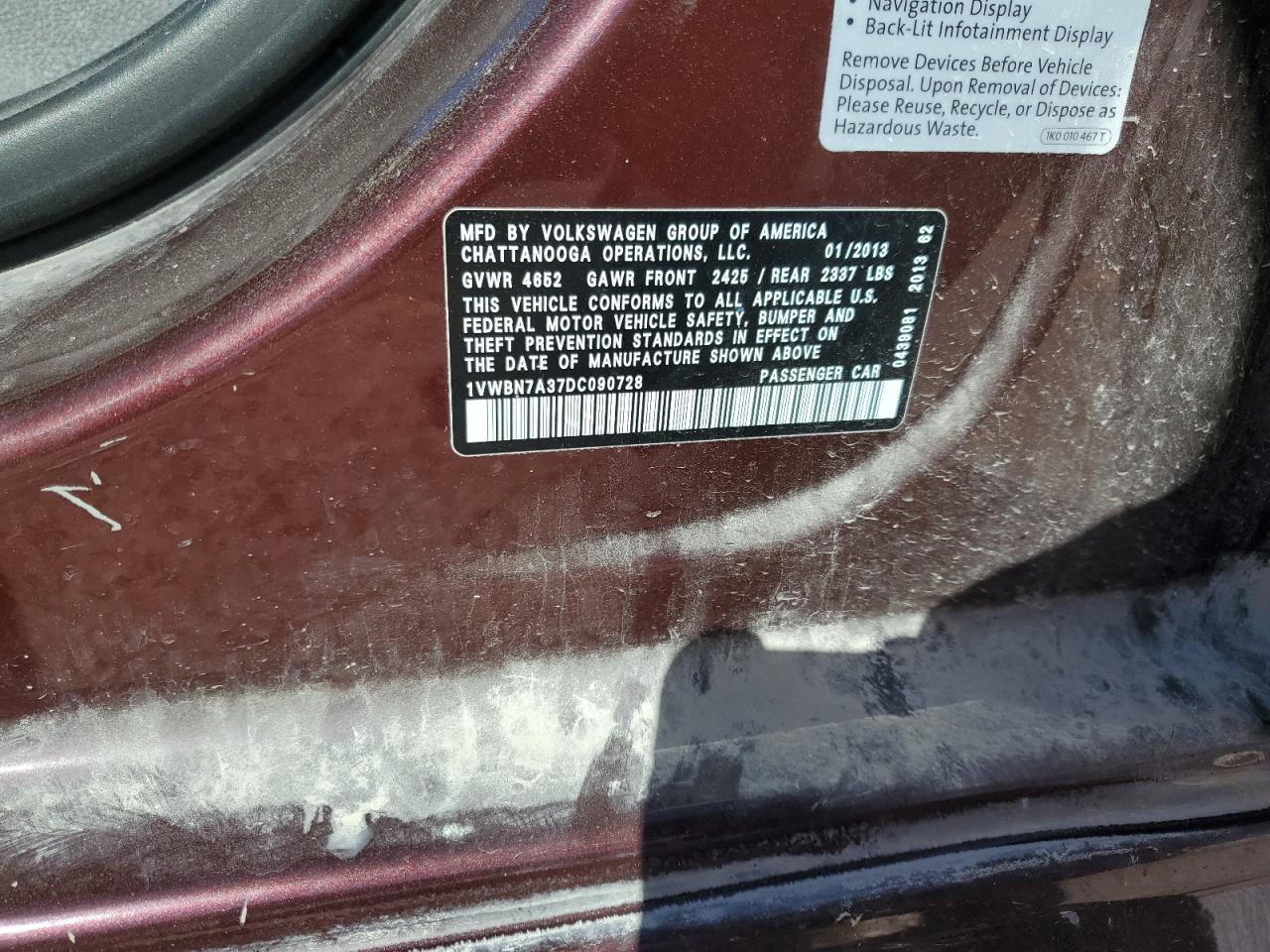 VOLKSWAGEN PASSAT SE