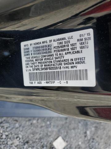 2015 HONDA ODYSSEY TO 5FNRL5H98FB055918
