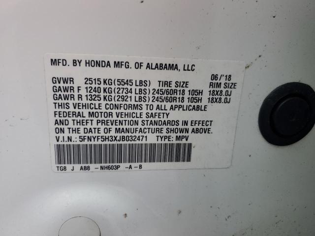 2018 HONDA PILOT EX - 5FNYF5H3XJB032471