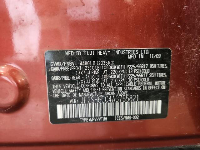 2010 SUBARU FORESTER 2 #3296364154