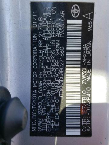 2011 TOYOTA PRIUS - JTDKN3DU8B0271660